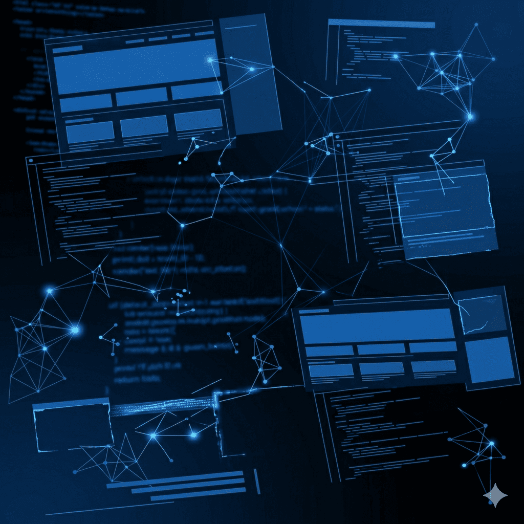 Sistema digital no convierte Interfaz digital fragmentada con elementos desalineados y flujo interrumpido